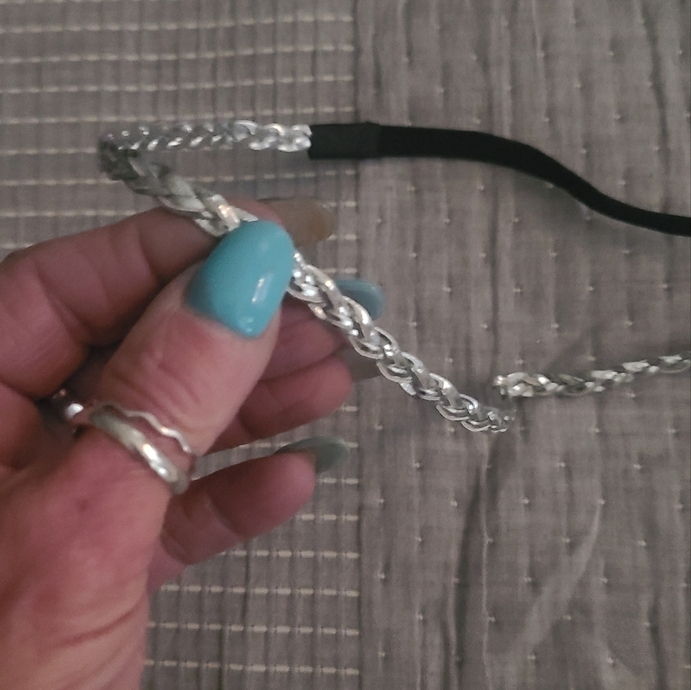 2 headbands nwot bling/sequins